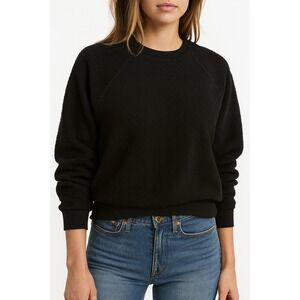 perfectwhitetee Black Crew Neck Sweater
